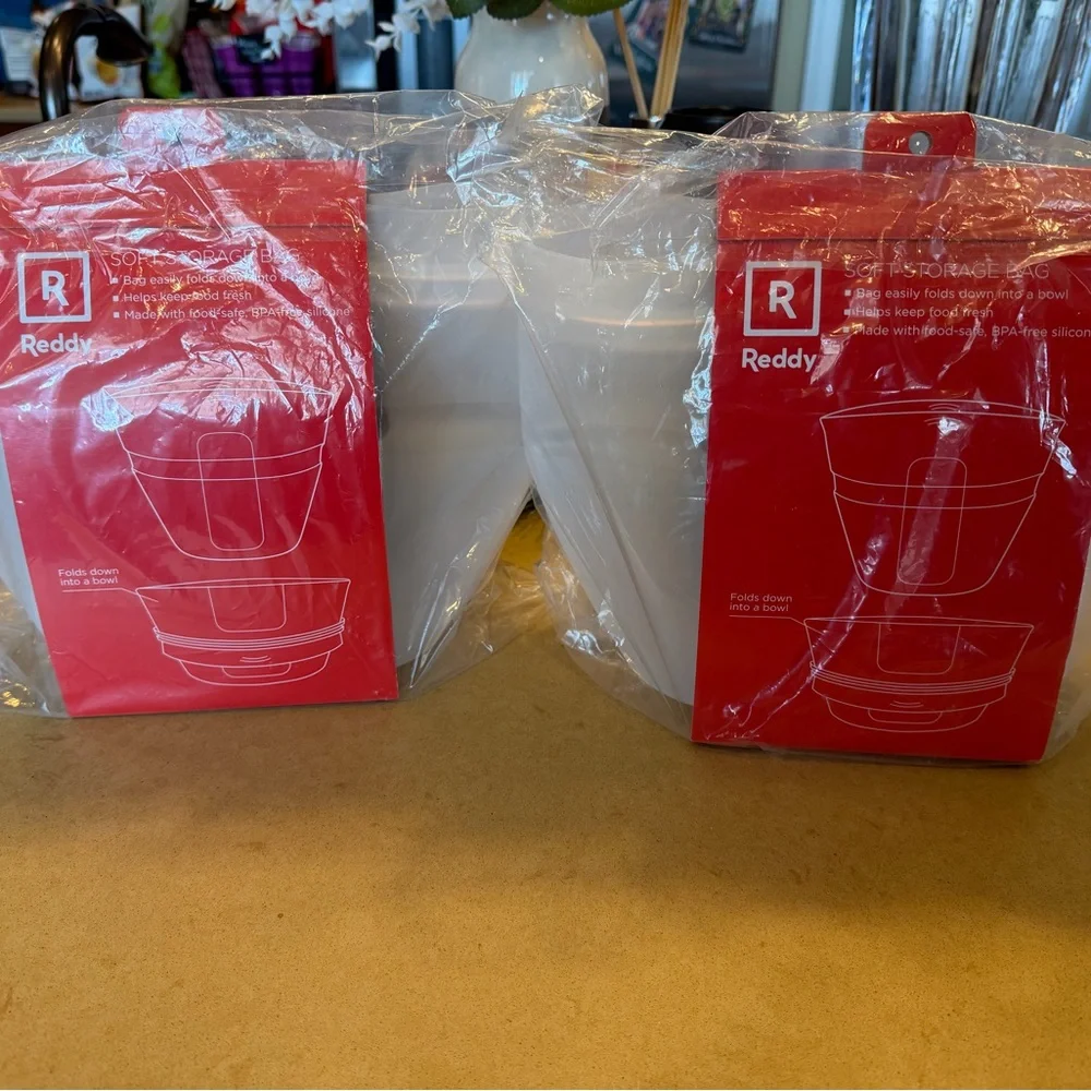 Reddy Pet Silicone Food Storage Bag/Bowl Set of 2